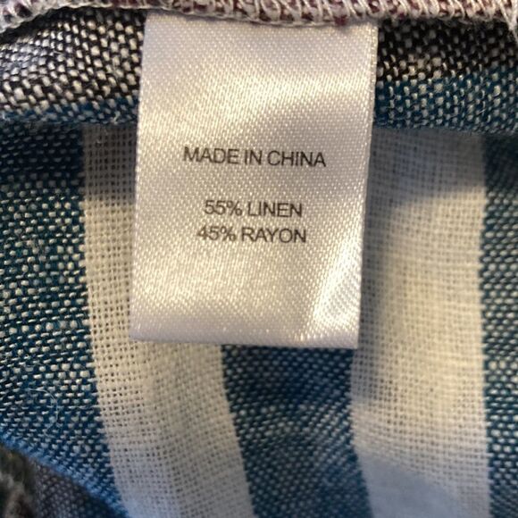 𝅺ANTHROPOLOGIE Drew Striped Linen Sleeveless Jumpsuit Size XS - Picture 10 of 10